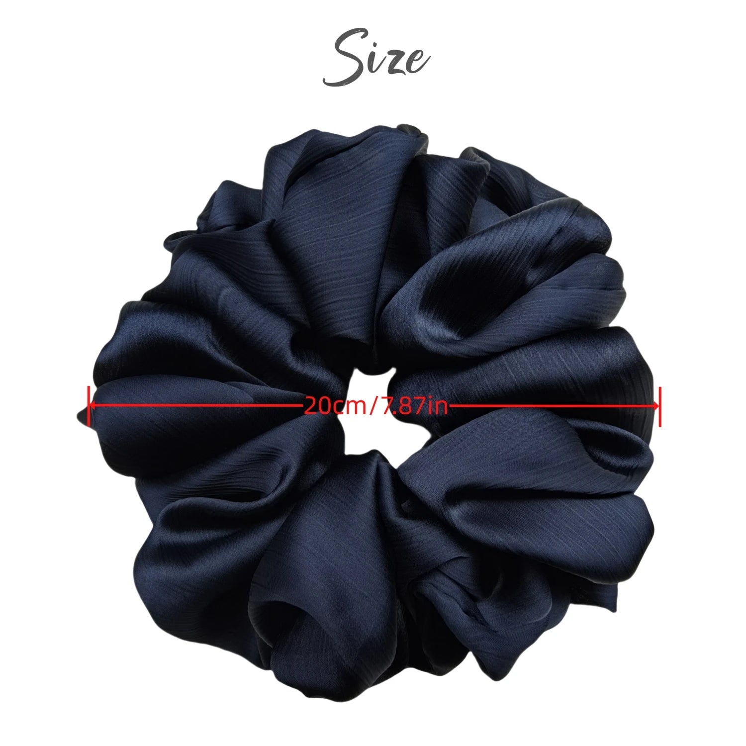 Big Size Crepe Satin Scrunchies 