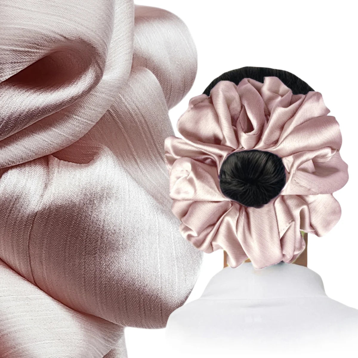 Big Size Crepe Satin Scrunchies 